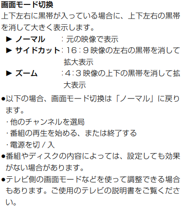 【STBブルーレイタイプ(TZ-BDT920PW)】信号切換や再生方法の設定などをする２