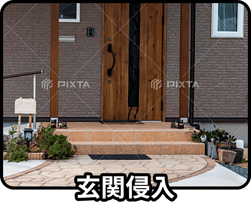 玄関侵入