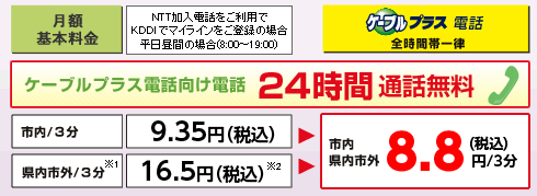 通話料がおトク